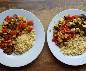 Couscous met kipkerrie en groenten uit de wok - Mijn Recepten