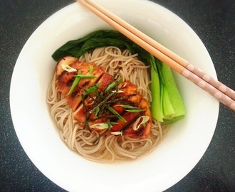 Grilled Chicken on Ginger Miso Soba