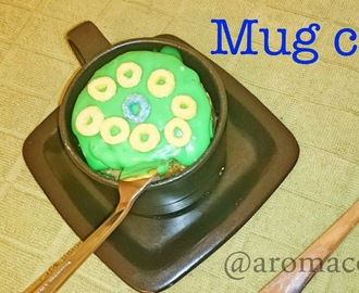 Microwave Mug Cake for St. Patrick's Day