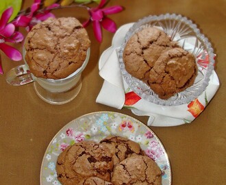 Biscoitos de chocolate e amêndoas