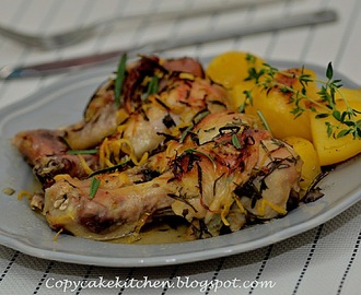 Lemon Herbs Roasted Chicken Drumsticks 檸檬香草烤雞腿