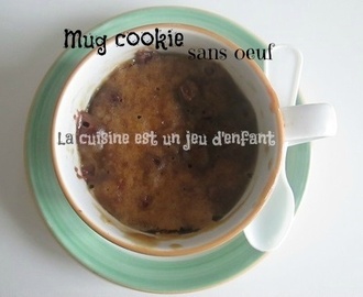 Mug cookie sans oeuf