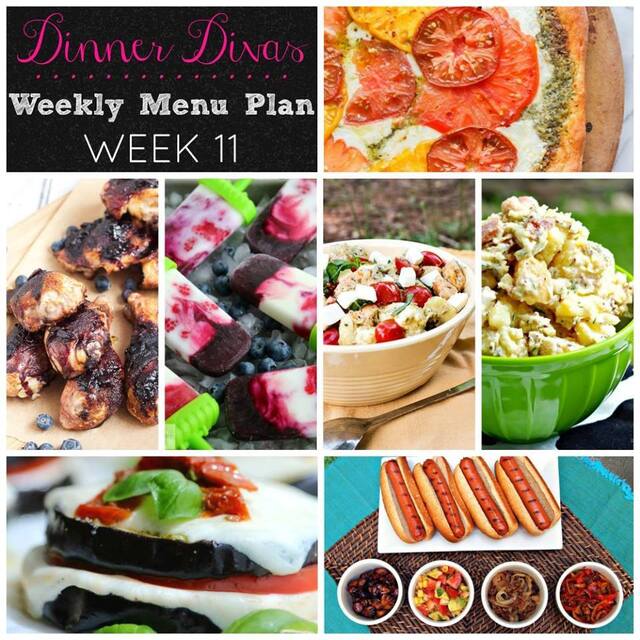 Dinner Divas Weekly Menu Plan - Week 11