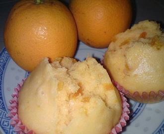Steamed Orange Cupcakes