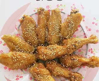 Crispy and crunchy fried chicken (Dakgangjeong 닭강정) - AFF Korea Apr 2014