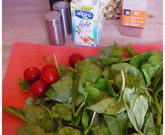 Tagliatelle verde à la crème vegan d’épinards et tomates !