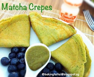 Matcha Crepes Recipe 抹茶​可丽饼食谱