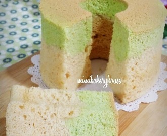 Soy Pandan Chiffon Cake • Rice Cooker Cake