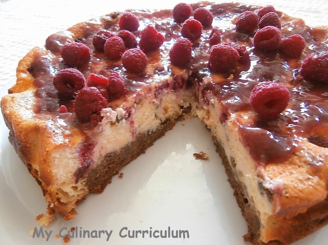 Cheesecake aux framboises (Rapsberries cheesecake)