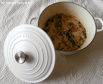 Sauté de veau aux courgettes, champignons et Fourme d'Ambert (Veal with zucchini, mushrooms and Fourme d'Ambert)