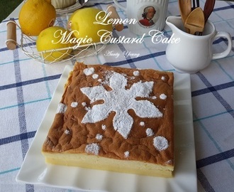 柠檬魔术卡士达蛋糕(Lemon Magic Custard Cake)