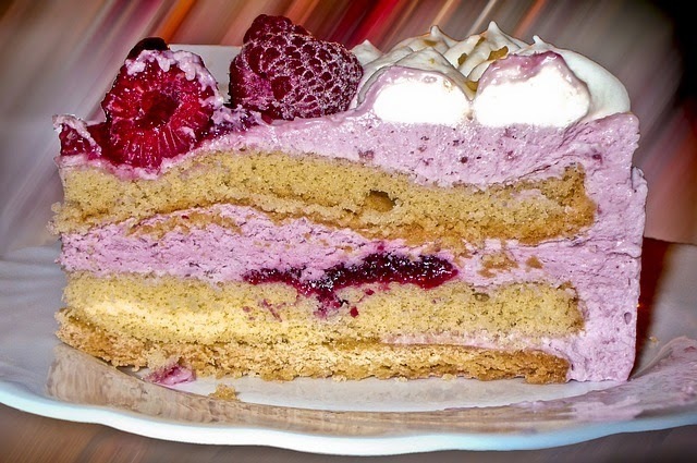 Recette de gâteau aux myrtilles (bleuets) à la crème  (Italie)