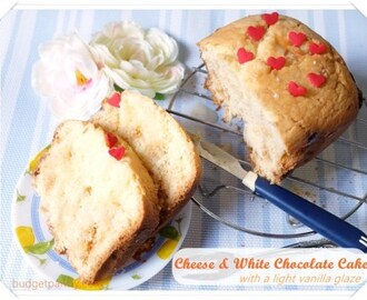 Bread Maker Cheese and White Chocolate Cake