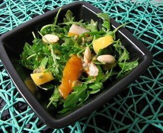 Recette de salade exotique au haddock, mangues et fruits de la passion