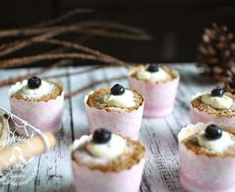 Coffee Rice Flour Chiffon Cupcakes with Vanilla Custard Cream 咖啡米粉戚风杯子蛋糕 - 香草卡士达馅 LTU #07