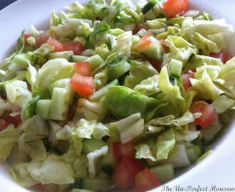 Lettuce, Cucumber & Tomato Salad