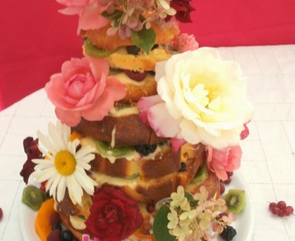 Birthday cake lemon curd and fruits (Frances Quinn's inspiration) - Gâteau d'anniversaire aux fruits et lemon curd