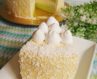 Gula Melaka Pandan Ogura Cake - This is my IDEAL cake!!! [27 Oct 2015]