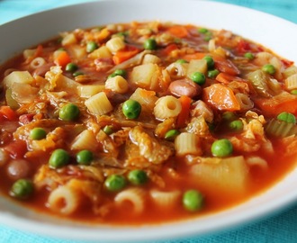 Minestrone ricco con sedano/ Сытный суп с сельдереем