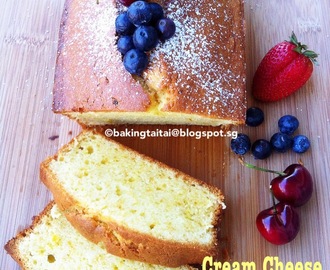 Cream Cheese Pound Cake 奶油奶酪磅蛋糕 (中英食谱教程）