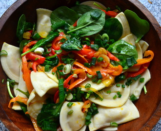 Pierogies and Peppers