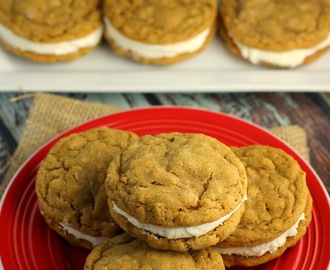 Soft & Chewy Gingerbread Oatmeal Sandwich Cookie Recipe