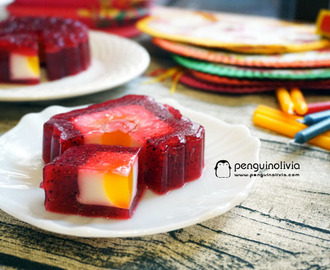 火龍果/龍珠果燕菜月餅食譜 Dragonfruit Jelly Mooncake Recipe