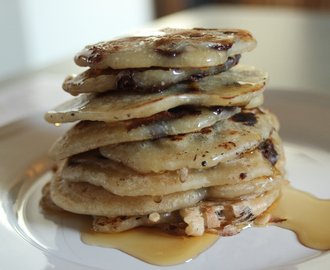 Pancakes chocolat-vanille (vegan)