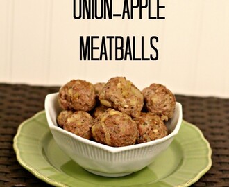 Caramelized Onion-Apple Meatballs #SRC