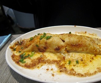 Recette de crêpes aux crevettes, fromage de chèvre et brebis épicées au curry