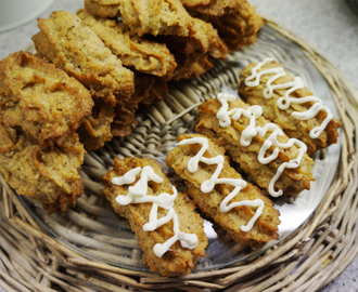Bild: Vanilla cookies med ostekrem- glasur (lavkarbo) (spisogspar)