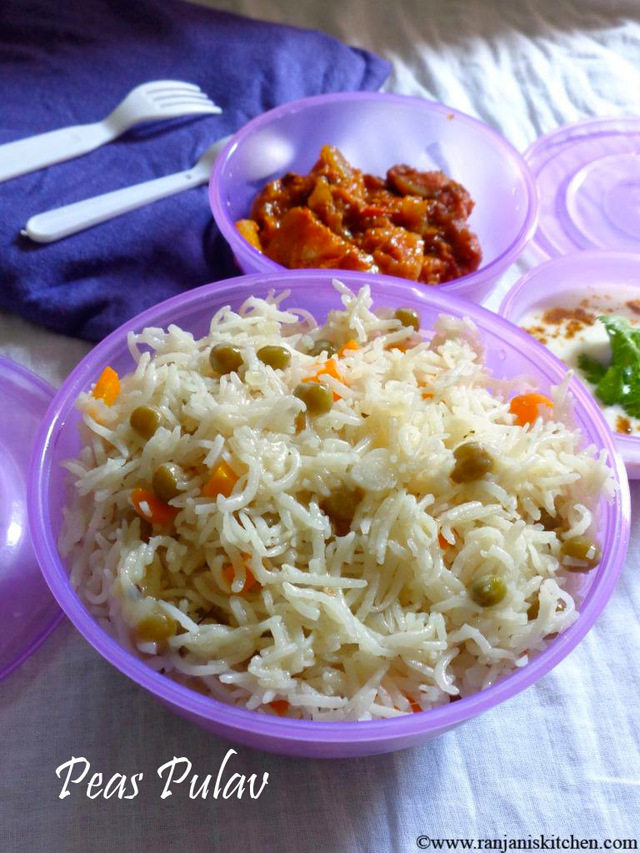 Peas Pulav – Pattani rice