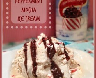 Easy Peppermint Mocha Ice Cream for Easy Entertaining