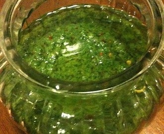 Recette de salsa chimichurri, condiment, sauce verte pour barbecue, plancha (Brésil)