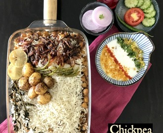 Punjabi Chickpea Biryani, a high protein meal