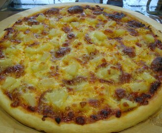 Hawaiian Pizza ((Homemade Pizza)