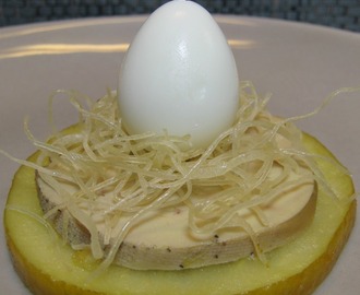 Recette de foie gras aux pommes et kadaif