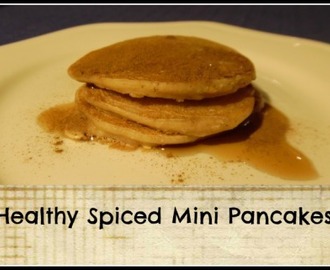 Healthy Spiced Mini Pancakes