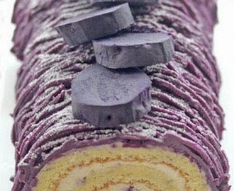 Purple Sweet Potato Roll Cake (紅芋ロールケーキ)