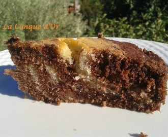 Gâteau marbré courge(citrouille ou potiron)-cacao
