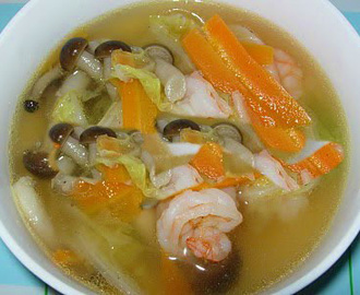 Resep Chinese Food : Sup Ikan dengan Jamur Kuping Putih