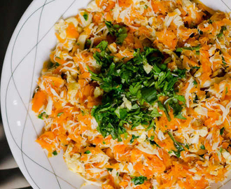 Guest Post : Louise from Paleo Living Magazine featuring Carrot Crab Hash with Ginger and Cilantro