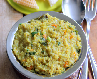 Wholesome Khichdi - Lauki carrot kichadi - Healthy one pot meal - Diet Plan - No onion, garlic, tomato recipes