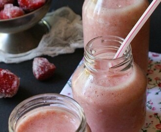 smoothie fraises litchis