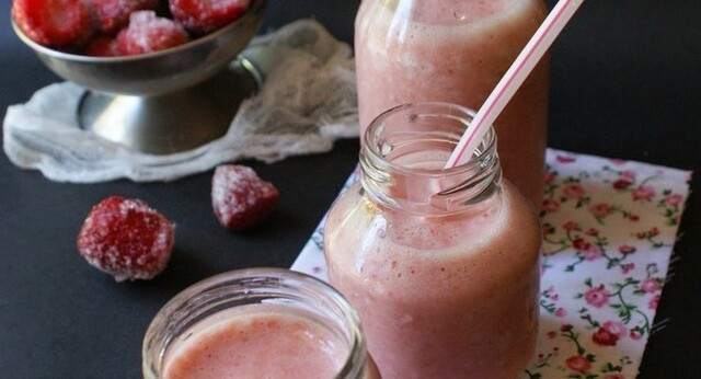 smoothie fraises litchis