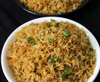 veg fried rice recipe, vegetable fried rice