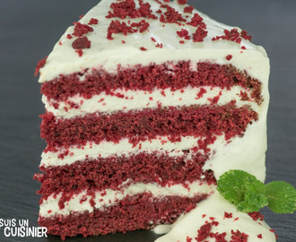 Recette de red velvet cake (gâteau velours rouge)