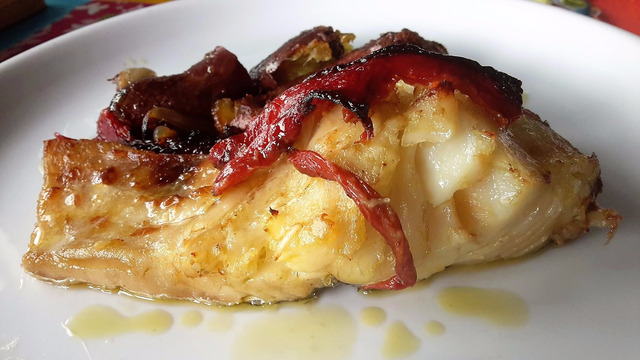 Bacalhau Com Batatas Doces No Forno