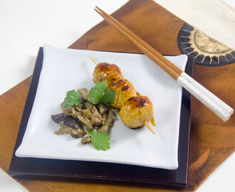 Yakitori à ma façon (Brochettes de poulet japonaises au barbecue)