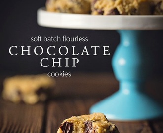 Soft Batch Flourless Chocolate Chip Cookies
